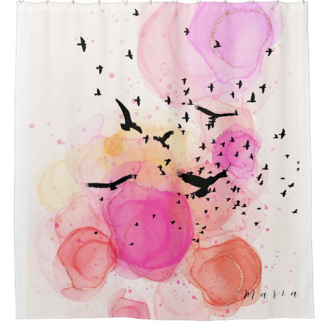 Abstract colourful birds pattern (Front)