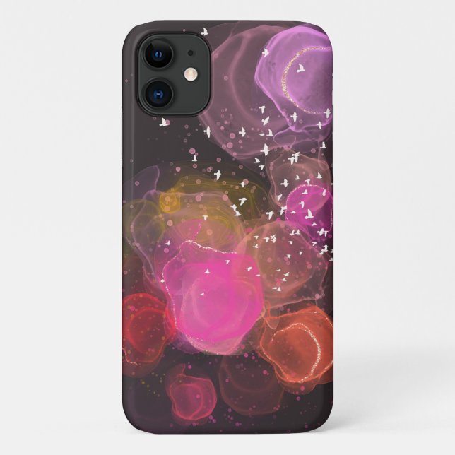 Abstract colourful birds pattern Case-Mate iPhone case (Back)
