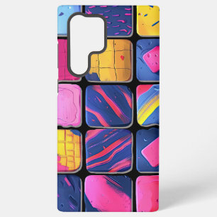 Abstract Colourful Blocks Pattern Samsung Galaxy Case