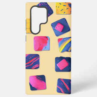 Abstract Colourful Blocks Pattern Samsung Galaxy Case