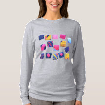 Abstract Colourful Blocks Pattern