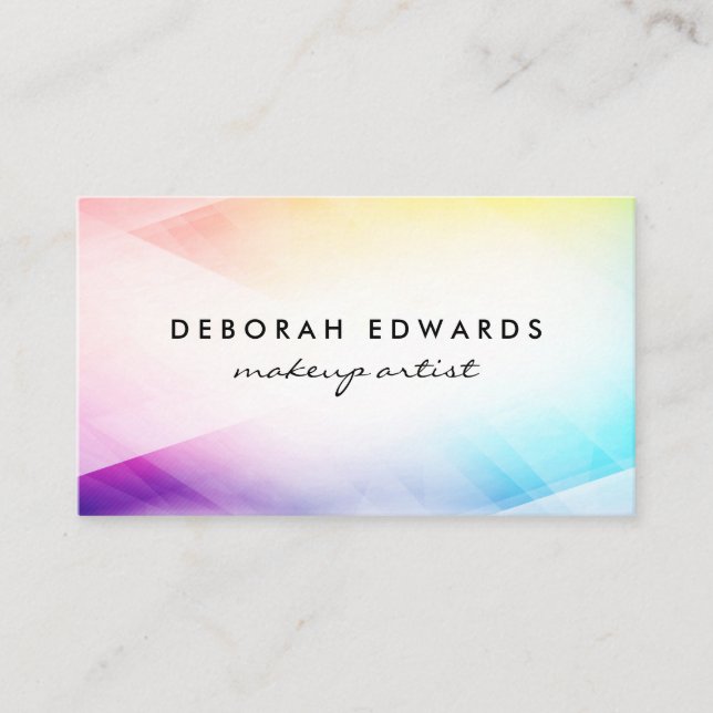 Abstract Colourful  Business Card (Front)