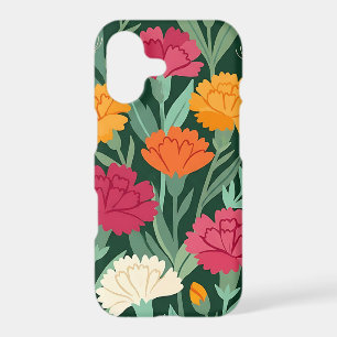 Abstract Colourful Carnations Garden iPhone Cases