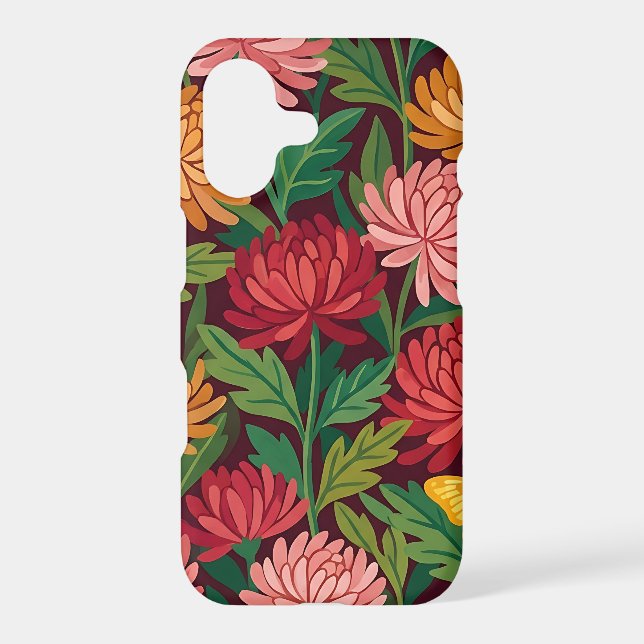 Abstract Colourful Chrysanthemums iPhone Cases (Back)