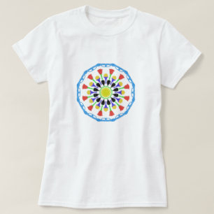 abstract colourful circle pattern T-Shirt