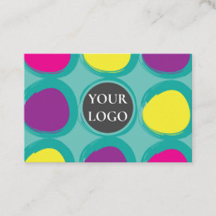 Abstract Colourful Circles Business Card