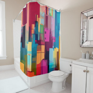 Abstract colourful city