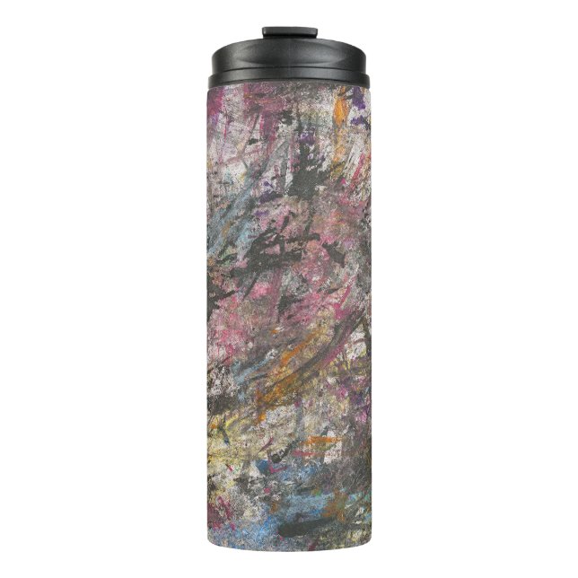 Abstract Colourful Confetti Too" Thermal Tumbler (Front)