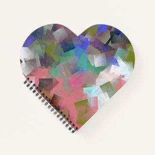 Abstract Colourful Cubes Notebook