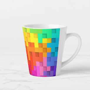 Abstract Colourful Design-14839 Latte Mug