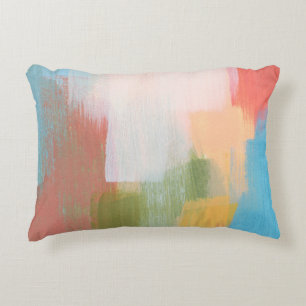 Abstract colourful design. Versatile artistic. Bru Accent Pillow