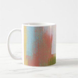 Abstract colourful design. Versatile artistic. Bru Coffee Mug