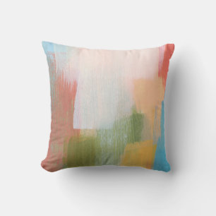 Abstract colourful design. Versatile artistic. Bru Throw Pillow