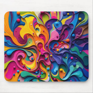 Abstract colourful diaphragm  mouse pad