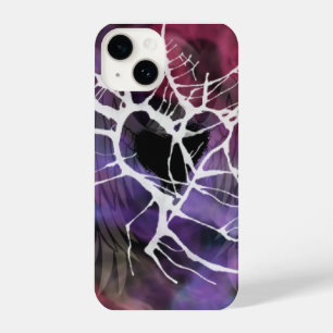 Abstract Colourful Distressed Heart iPhone 14 Case