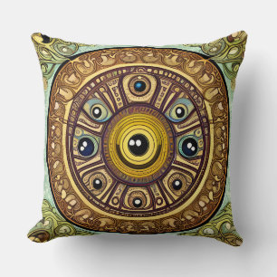 Abstract Colourful Eye Throw Pillow