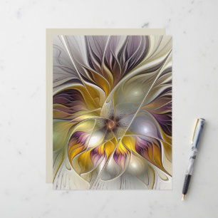 Abstract Colourful Fantasy Flower Modern Fractal