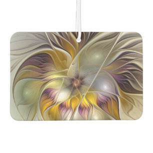 Abstract Colourful Fantasy Flower Modern Fractal Air Freshener