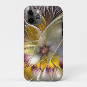 Abstract Colourful Fantasy Flower Modern Fractal iPhone 11 Pro Case