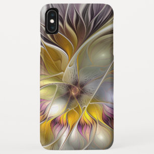 Abstract Colourful Fantasy Flower Modern Fractal iPhone XS Max Case