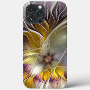 Abstract Colourful Fantasy Flower Modern Fractal iPhone 13 Pro Max Case