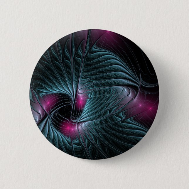 Abstract Colourful Fantasy Fractal 2 Inch Round Button (Front)