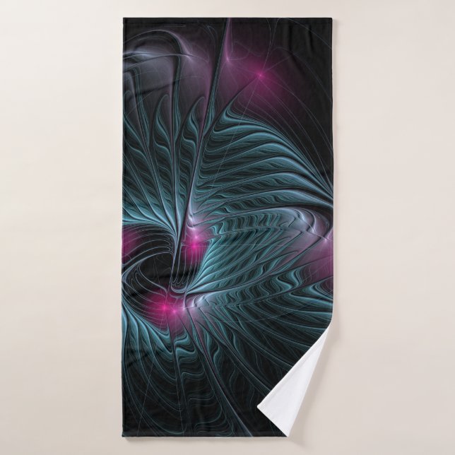 Abstract Colourful Fantasy Fractal Bath Towel Set (Bath Towel)