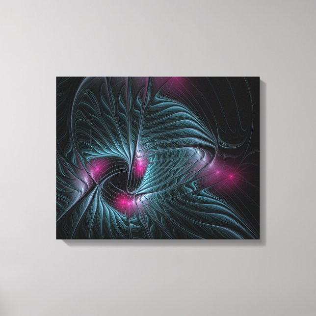 Abstract Colourful Fantasy Fractal Canvas Print (Front)