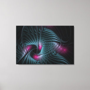Abstract Colourful Fantasy Fractal  Canvas Print