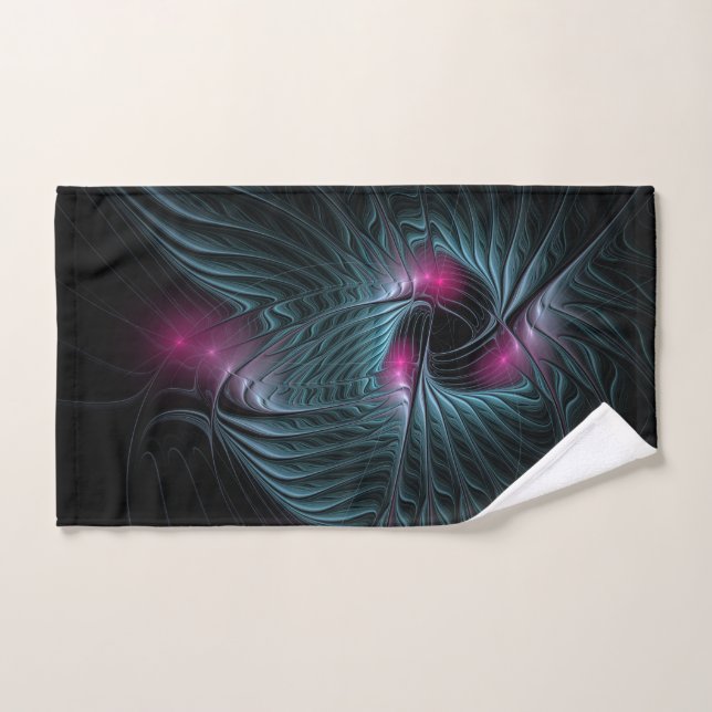 Abstract Colourful Fantasy Fractal Hand Towel (Hand Towel)
