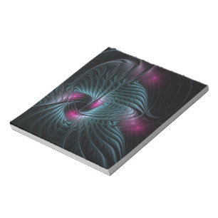 Abstract Colourful Fantasy Fractal  Notepad