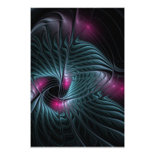 Abstract Colourful Fantasy Fractal Photo Print