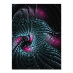 Abstract Colourful Fantasy Fractal Photo Print