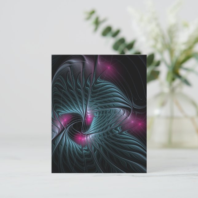 Abstract Colourful Fantasy Fractal Poster (Standing Front)
