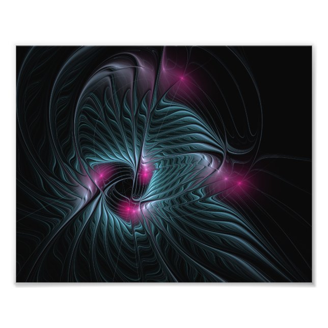 Abstract Colourful Fantasy Fractal Poster (Front)
