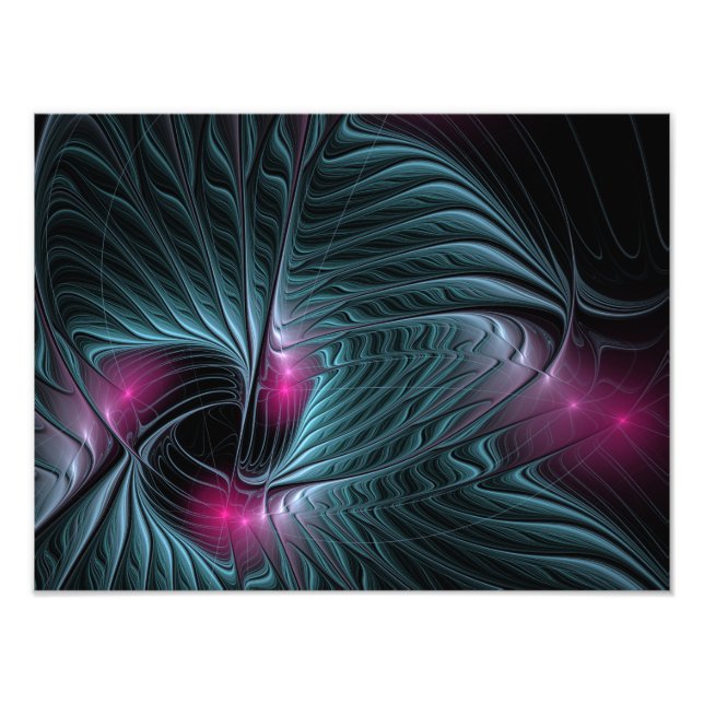 Abstract Colourful Fantasy Fractal Poster (Front)