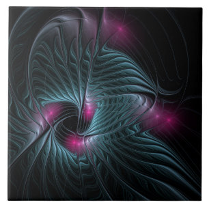 Abstract Colourful Fantasy Fractal  Tile