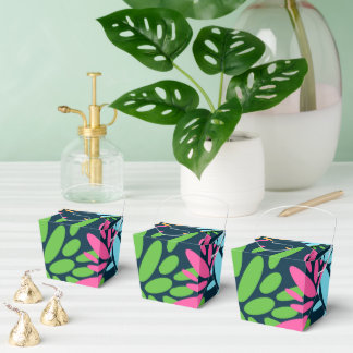 Abstract Colourful Fireworks Flowers Favour Box