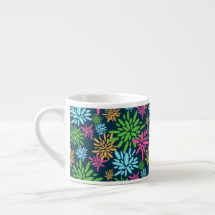 Abstract Colourful Fireworks Flowers Specialty Mug