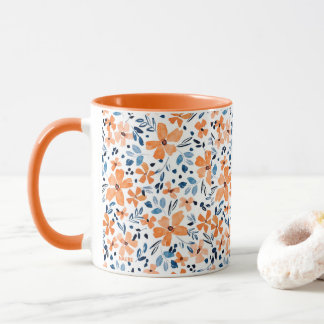 Abstract Colourful flowers Mug