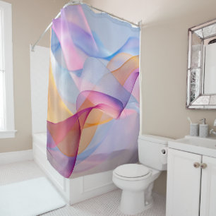 Abstract Colourful Flowing Ribbons