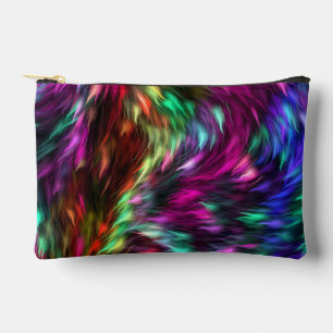 Abstract Colourful Fur Background-24605 Accessory Pouch