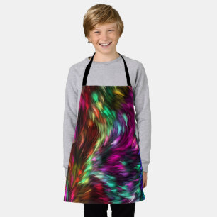 Abstract Colourful Fur Background-24605 Apron