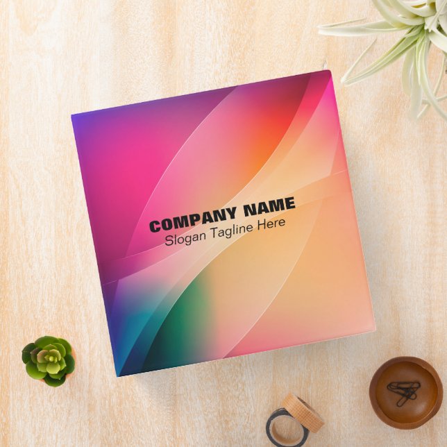 Abstract colourful geometric background binder (In Situ)