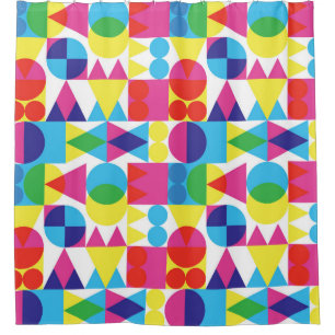 Abstract colourful geometric pattern design.