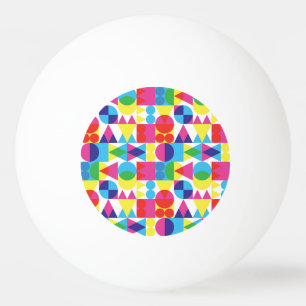 Abstract colourful geometric pattern design. ping pong ball