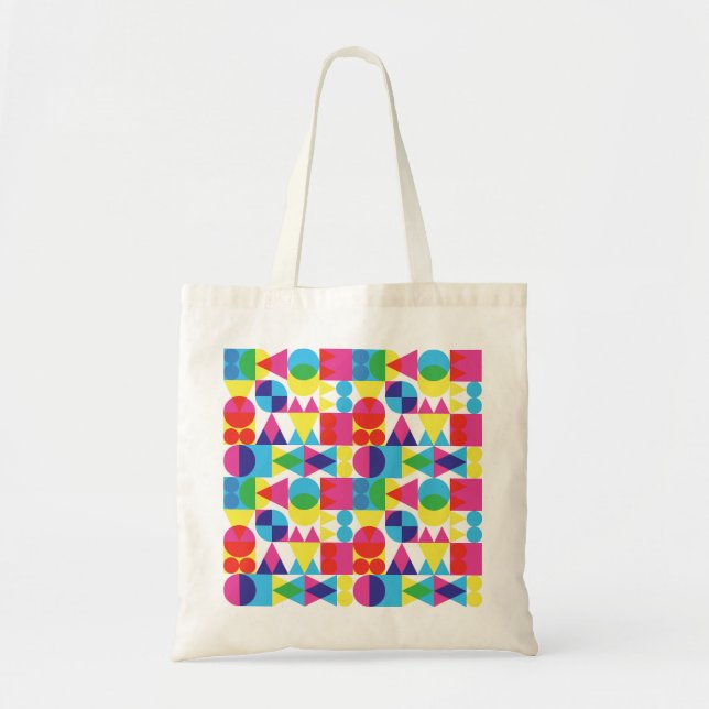 Abstract colourful geometric pattern design. tote bag (Front)