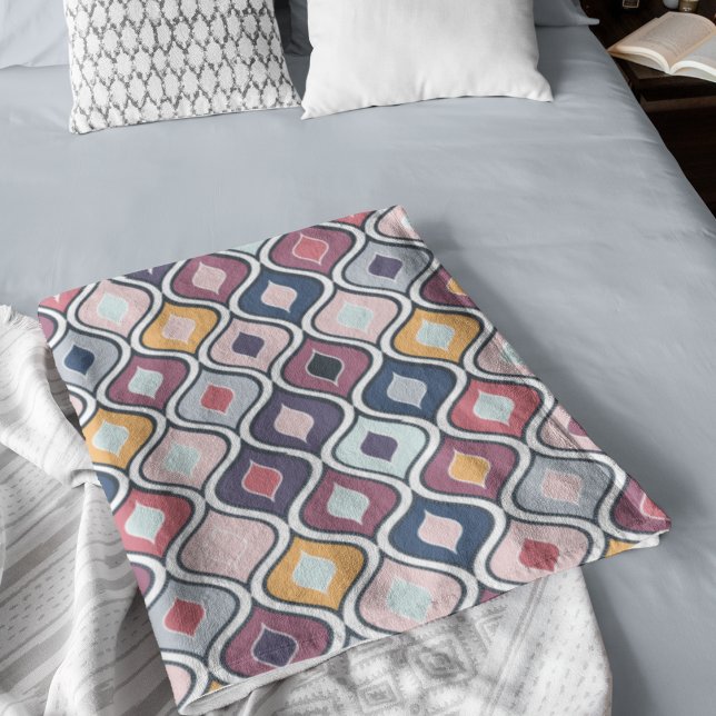 Abstract Colourful Geometric Seamless Pattern Fleece Blanket (Abstract Colorful Geometric Seamless Pattern Fleece Blanket
)