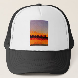 Abstract Colourful Geometrical Art Trucker Hat