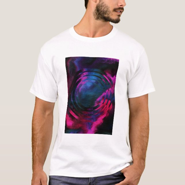 Abstract Colourful Geometrical Artwork T-Shirt (Front)